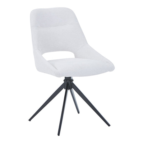 Scaun rotativ Luciano I, Textil, Bej, 52x54x85 cm