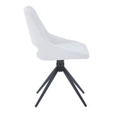 Scaun rotativ Luciano I, Textil, Bej, 52x54x85 cm