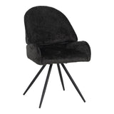 Scaun rotativ Morea, boucle si metal, 68x66x82 cm - Scaun rotativ Morea, boucle si metal, 68x66x82 cm - 029-000294