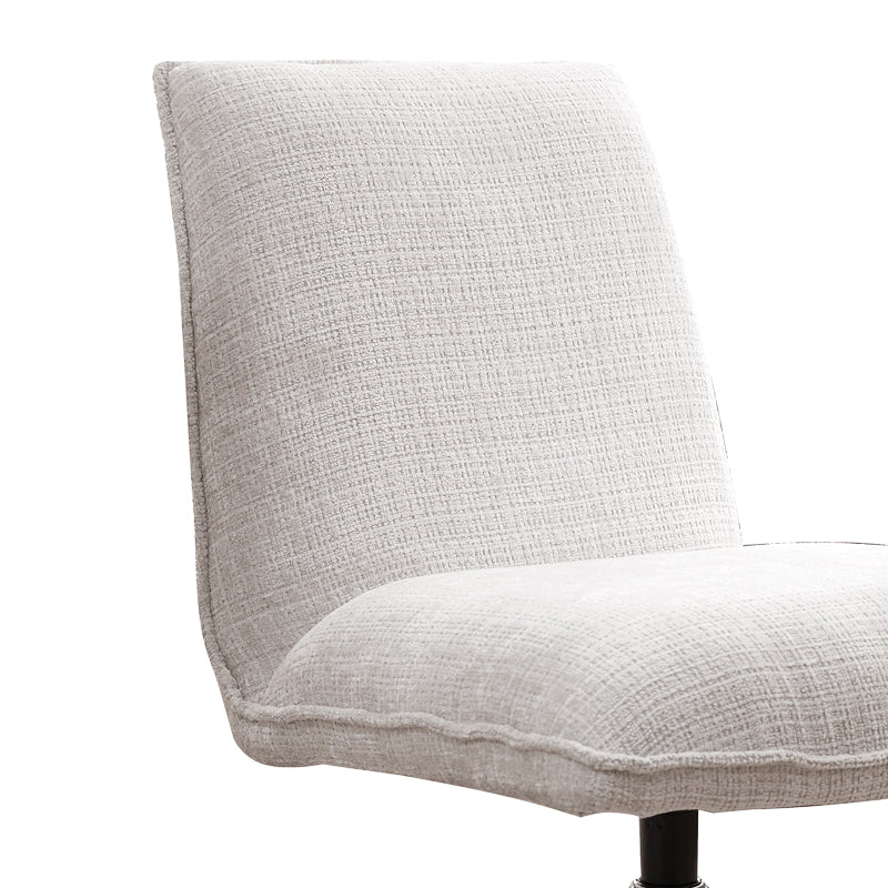 Scaun rotativ Remona crem picioare, crom, 63x80x80 cm