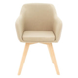 Scaun Safira, Bej - Negru, 57x58x84 cm - Bej