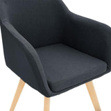 Scaun Safira, Bej - Negru, 57x58x84 cm - Negru