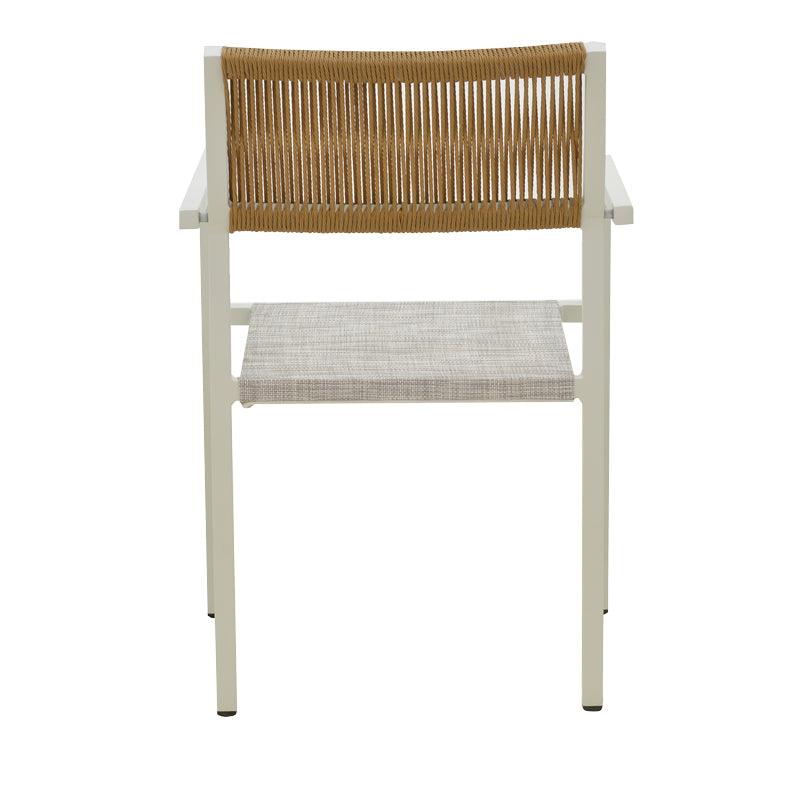 Scaun Savor, Alb - Gri inchis, 55x58x63 cm - Alb