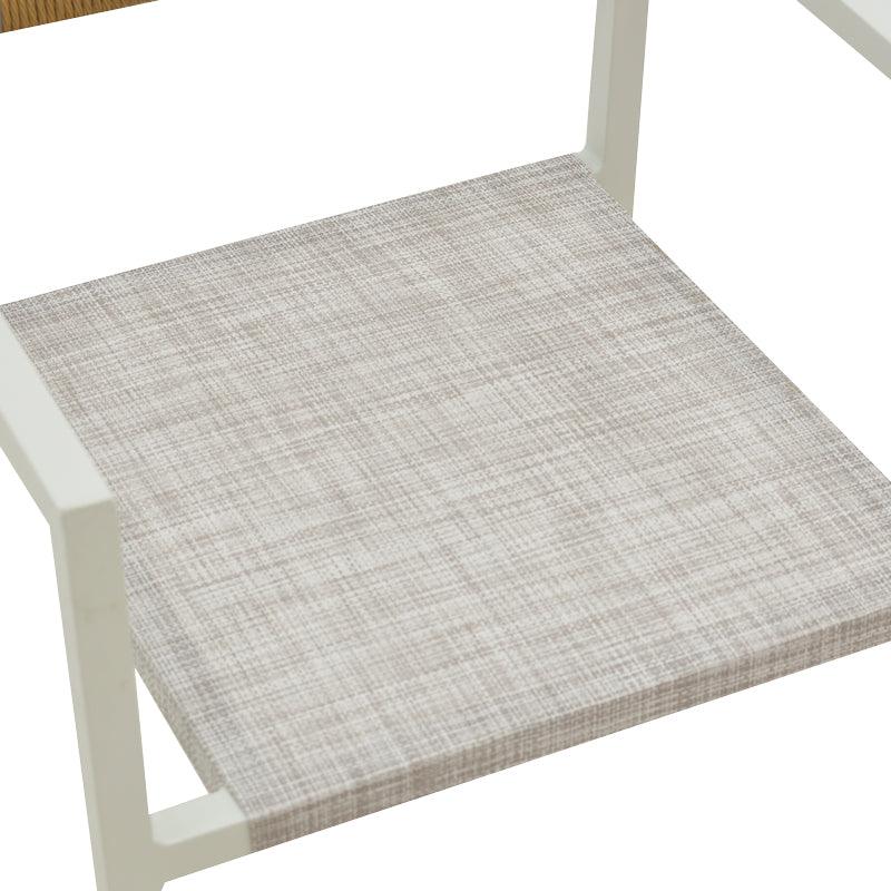 Scaun Savor, Alb - Gri inchis, 55x58x63 cm - Alb