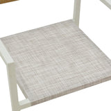 Scaun Savor, Alb - Gri inchis, 55x58x63 cm - Alb