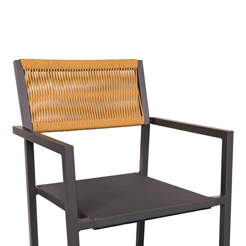 Scaun Savor, Alb - Gri inchis, 55x58x63 cm - Gri inchis