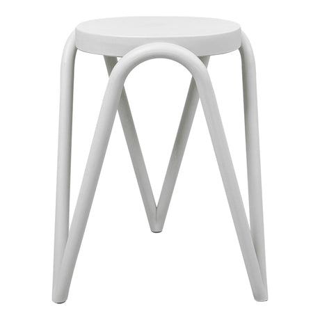 Taburet cu functie Serzona, Polipropilena, Alb - Negru, 27x45 cm