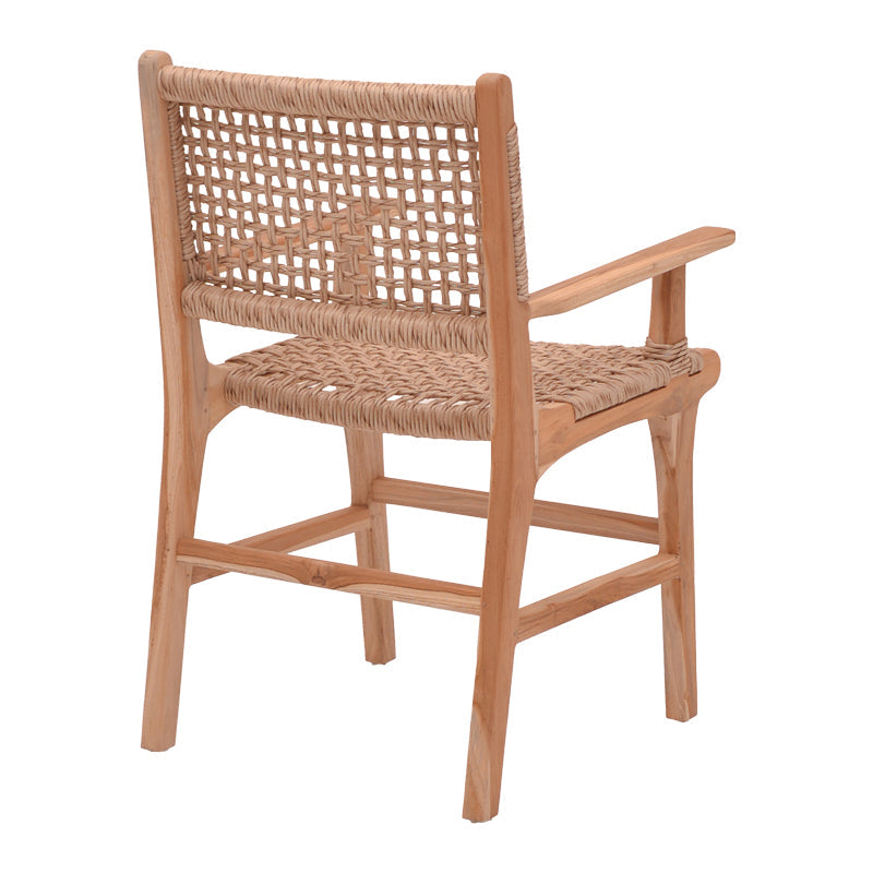 Scaun Sponze lemn de tec, Natur, 54x60x86 cm