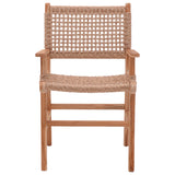 Scaun Sponze lemn de tec, Natur, 54x60x86 cm