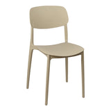 Scaun stivuibil Berdian, Polipropilena, Cappuccino, 38x49x79 cm