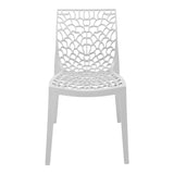 Scaun exterior Hush, polipropilena, 50x57x81 cm - Alb