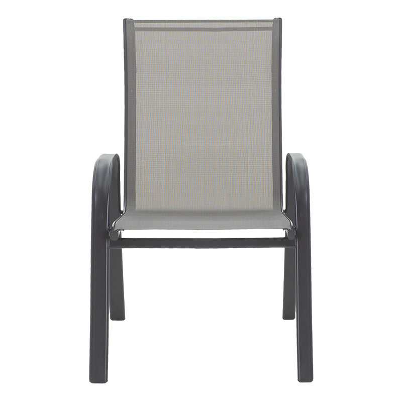 Scaun de gradina Calan, textilena si metal, 54x74x91 cm - Gri