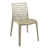 Scaun exterior Hush, polipropilena, 50x57x81 cm - Bej