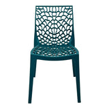 Scaun exterior Hush, polipropilena, 50x57x81 cm - Albastru