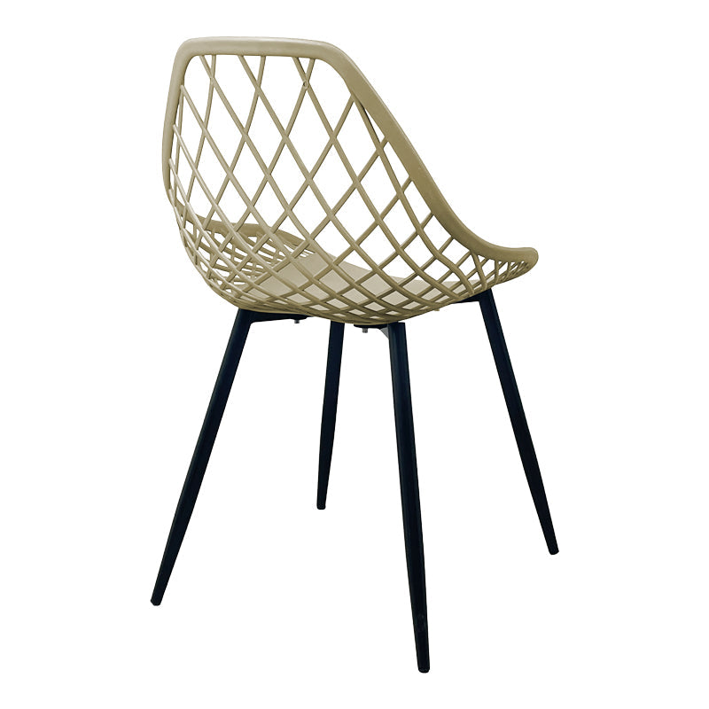 Scaun Suan, Metal, 49x51x86 cm - Crem