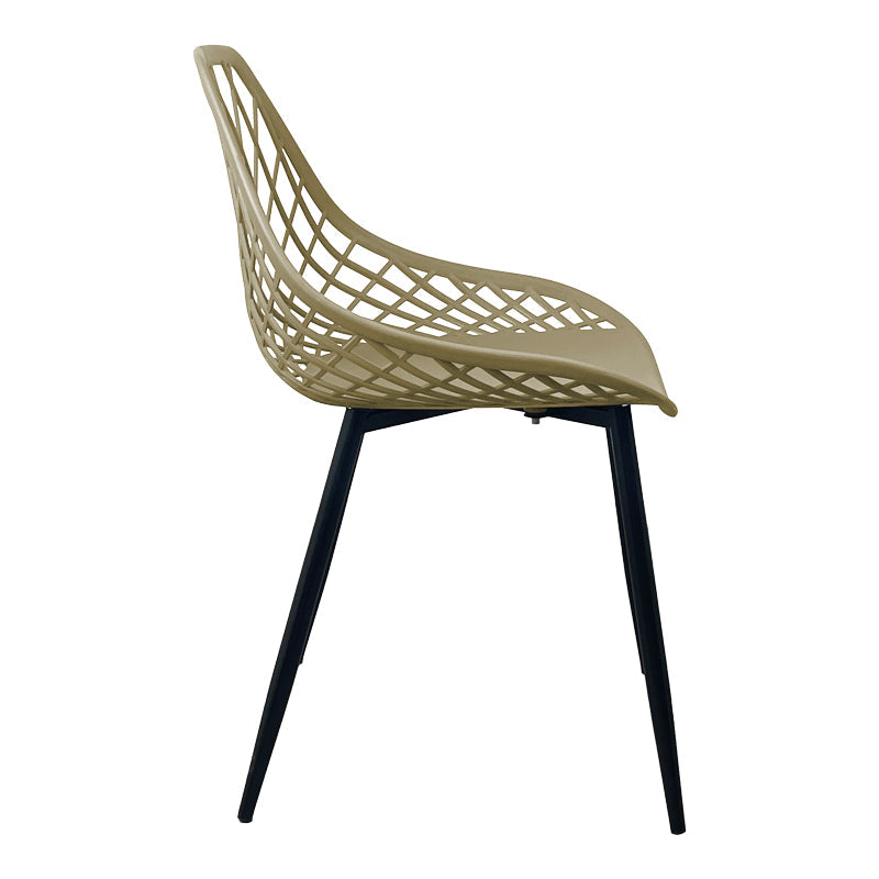 Scaun Suan, Metal, 49x51x86 cm - Crem