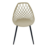 Scaun Suan, Metal, 49x51x86 cm - Crem