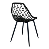 Scaun Suan, Metal, 49x51x86 cm - Negru