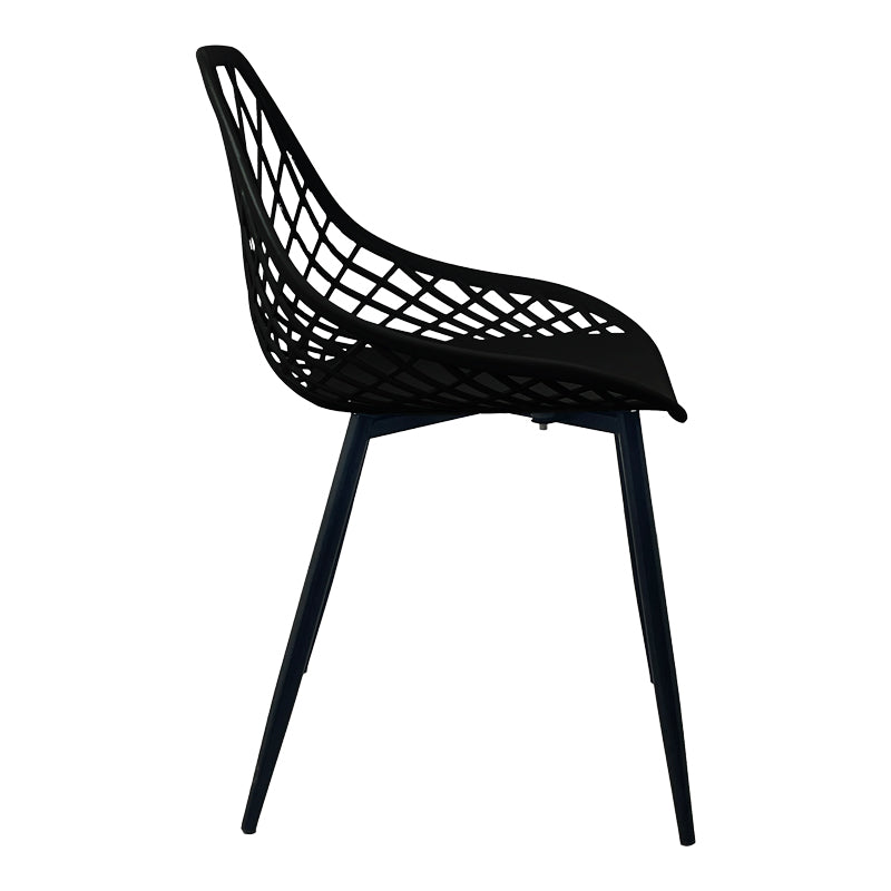 Scaun Suan, Metal, 49x51x86 cm - Negru