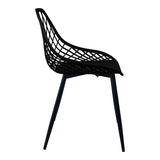 Scaun Suan, Metal, 49x51x86 cm - Negru
