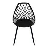Scaun Suan, Metal, 49x51x86 cm - Negru