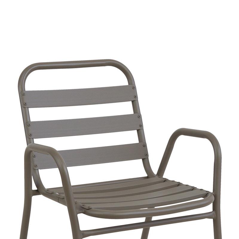 Scaun exterior Sussie, metal si aluminiu, 45x62x76 cm - Bej