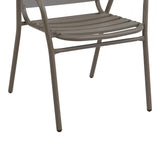 Scaun exterior Sussie, metal si aluminiu, 45x62x76 cm - Bej