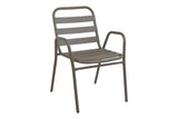 Scaun exterior Sussie, metal si aluminiu, 45x62x76 cm - Bej