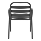 Scaun exterior Sussie, metal si aluminiu, 45x62x76 cm - Gri