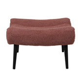 Scaun taburet - taburet cu suport texturat roz pudra, 68x58x40 cm