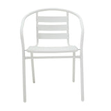 Scaun Tade metal, 58x54x73 cm - Alb