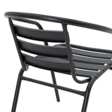 Scaun Tade metal, 58x54x73 cm - Negru