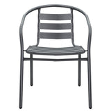 Scaun Tade metal, 58x54x73 cm - Gri