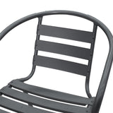 Scaun Tade metal, 58x54x73 cm - Gri