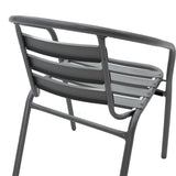 Scaun Tade metal, 58x54x73 cm - Gri