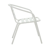 Scaun Tade metal, 58x54x73 cm - Alb