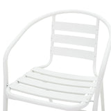 Scaun Tade metal, 58x54x73 cm - Alb