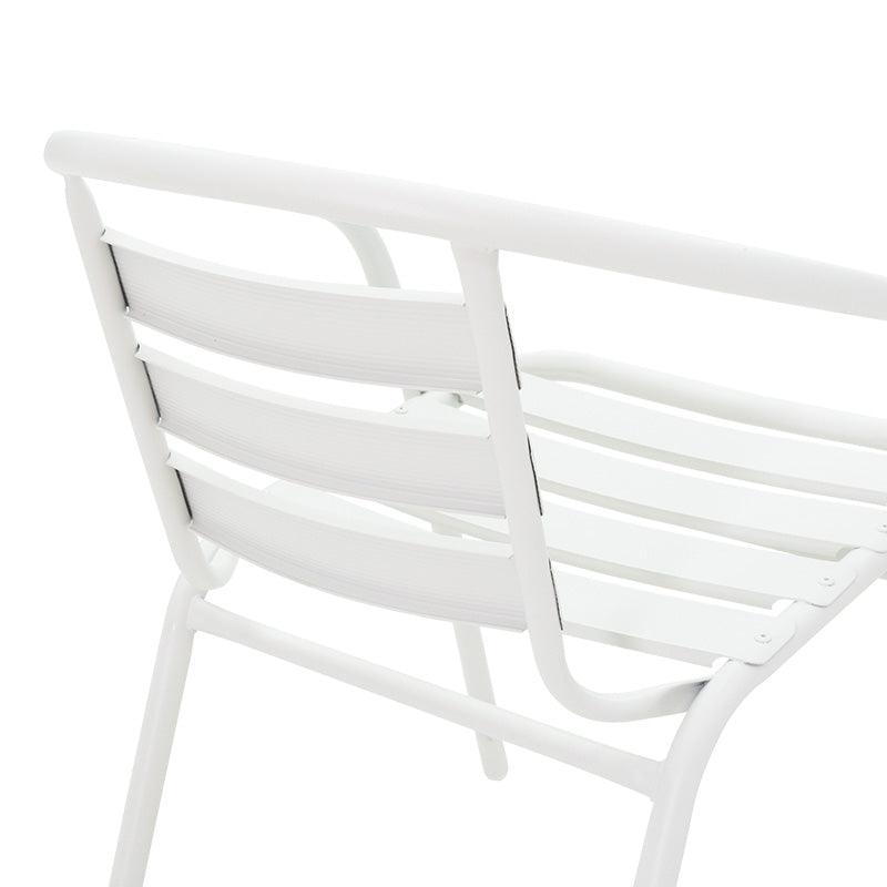 Scaun Tade metal, 58x54x73 cm - Alb
