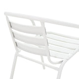 Scaun Tade metal, 58x54x73 cm - Alb