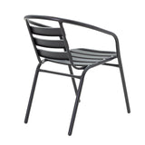 Scaun Tade metal, 58x54x73 cm - Negru