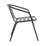 Scaun Tade metal, 58x54x73 cm - Negru