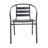 Scaun Tade metal, 58x54x73 cm - Negru