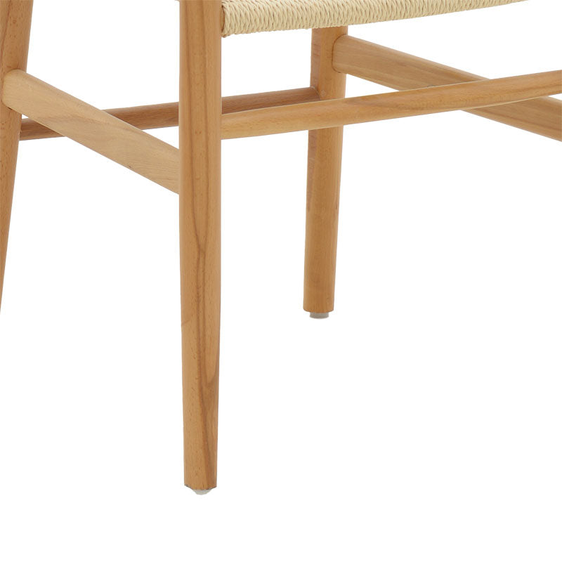 Scaun Thomas lemn Natural de fag-frânghie, Natural, 44x36x79 cm