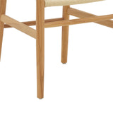Scaun Thomas lemn Natural de fag-frânghie, Natural, 44x36x79 cm