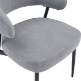 Scaun Timur, Placaj, 61x55x78 cm - Gri