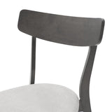Scaun Toto, Gri - Nuc, 50x50x85 cm - Gri