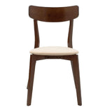 Scaun Toto, Gri - Nuc, 50x50x85 cm - Nuc