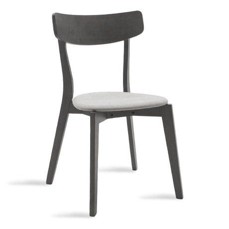 Scaun Toto, Gri - Nuc, 50x50x85 cm