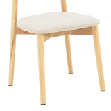 Scaun Ubene, Natural si bej, 46x58x79 cm