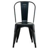 Scaun Utopia metal, 44x44x55 cm - Negru